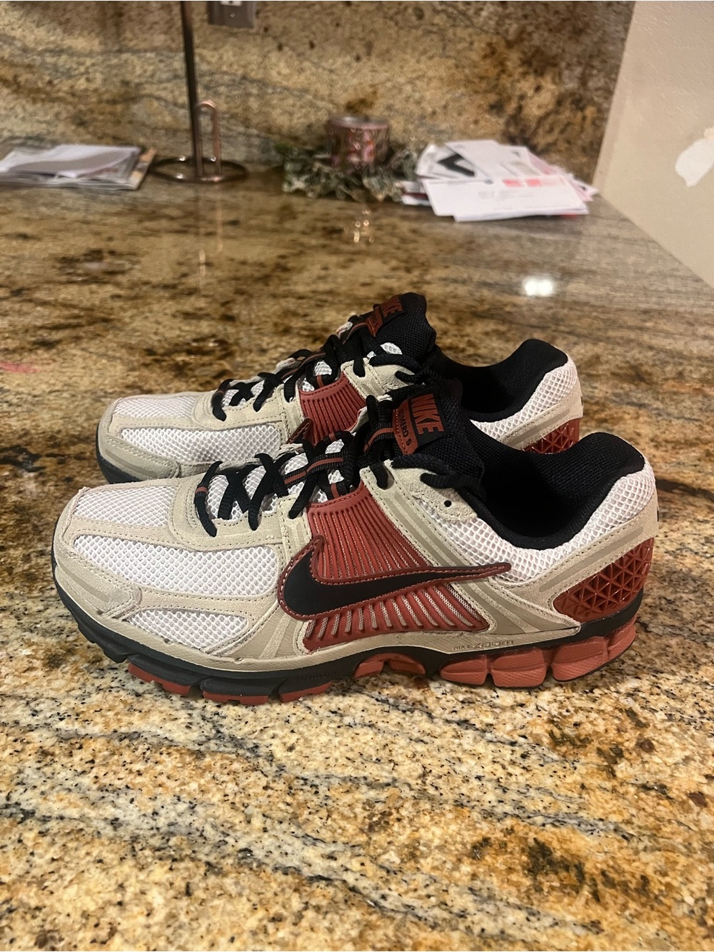 Nike Men’s Sneakers - White, Black & Rust